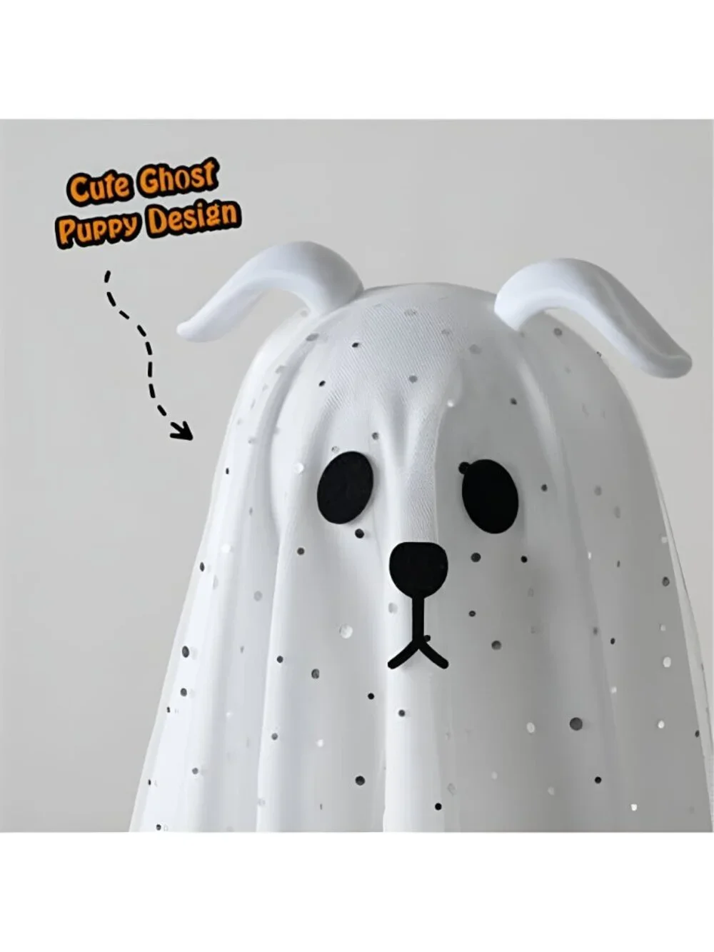 Halloween Decorations Outdoor, 3 Pack Lighted Dog Ghost Hanging Decor